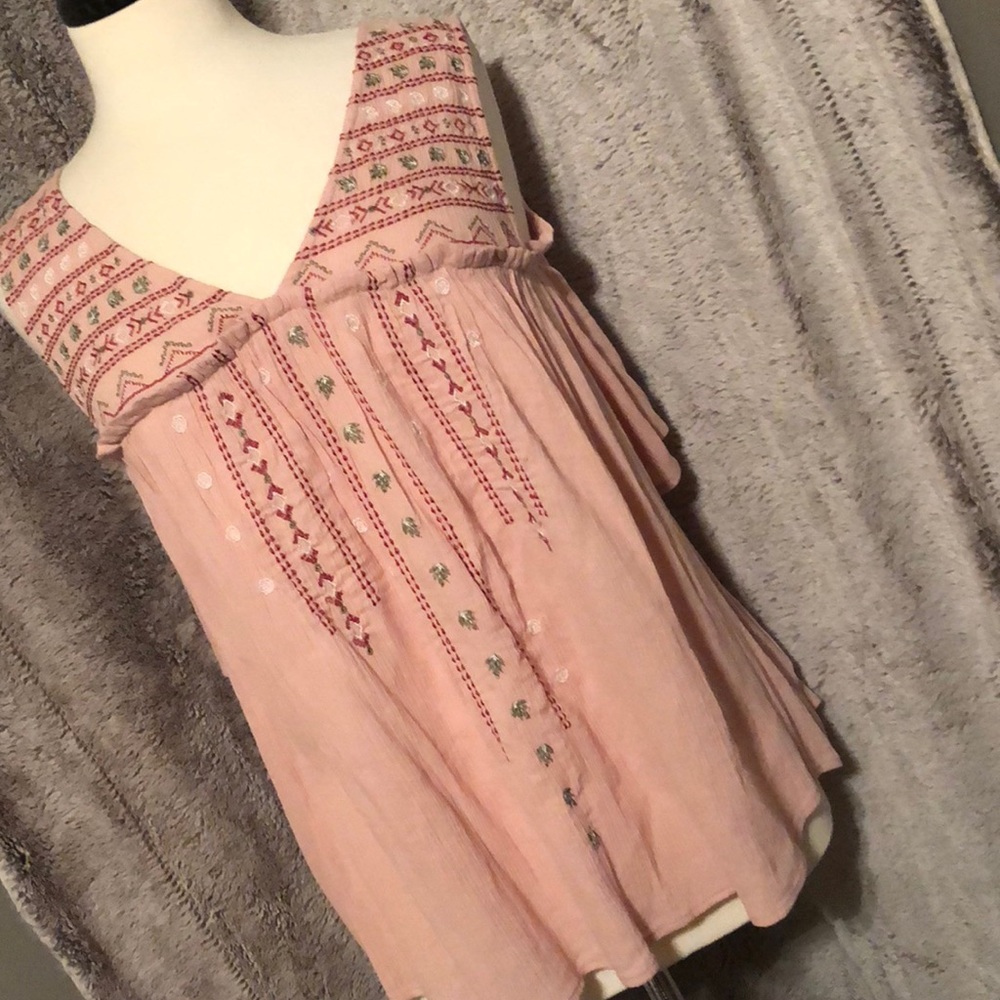 Beautiful Embroidered Cold Shoulder Top